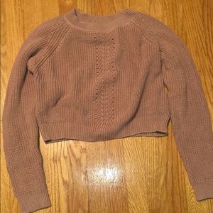 Blush colored thick sweater from Forever 21